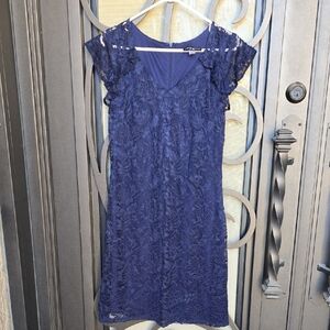 Simply Styled Navy Lace Midi Dress